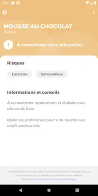 Aliments et Grossesse android App screenshot 0