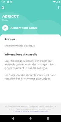 Aliments et Grossesse android App screenshot 2